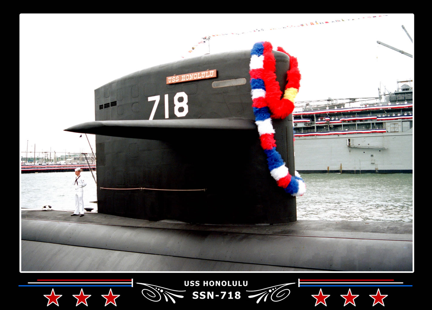 USS Honolulu SSN-718 Canvas Photo Print