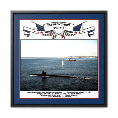 USS Providence SSN-719 Navy Floating Frame Photo Front View