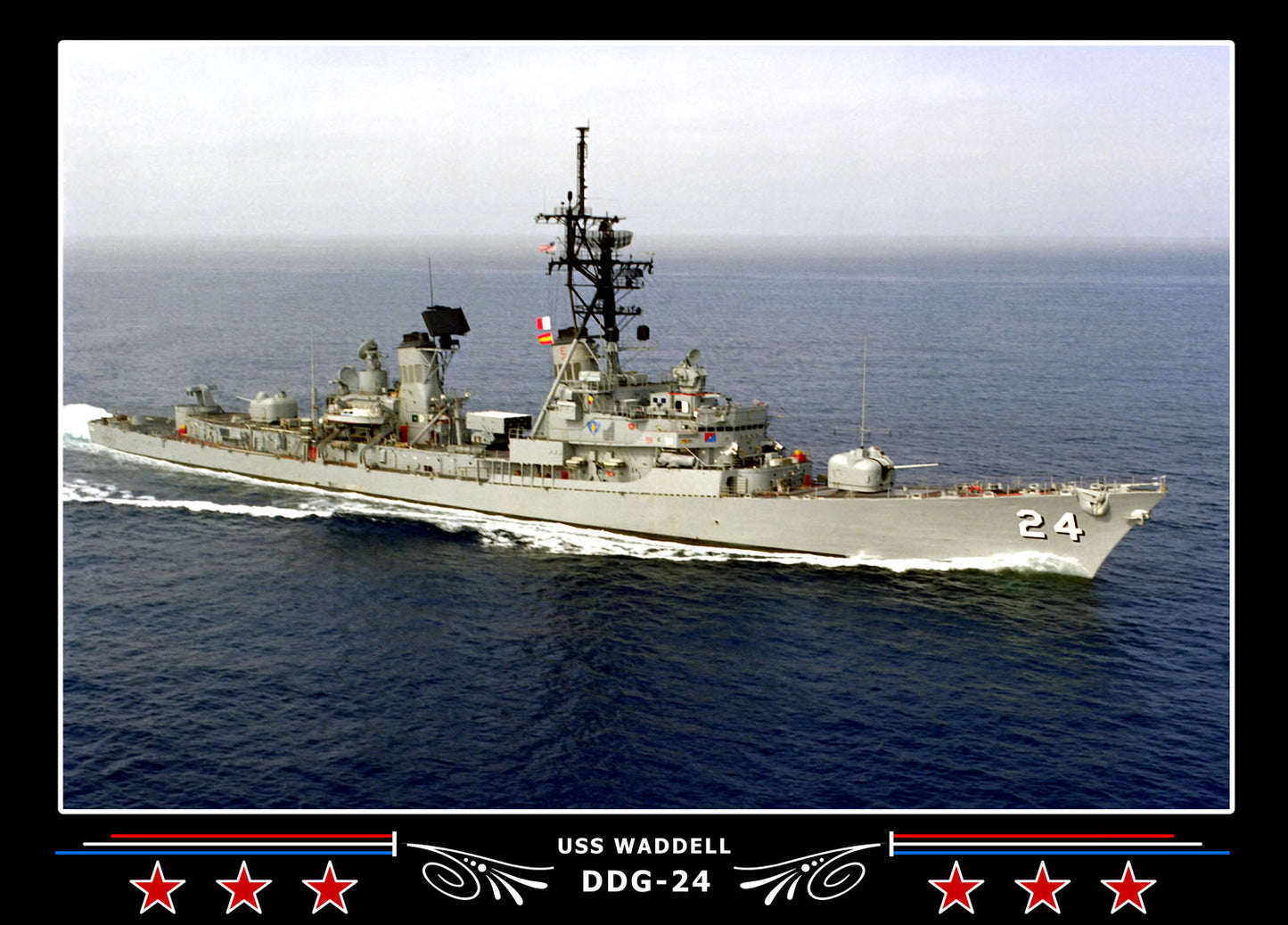 USS Waddell DDG-24 Canvas Photo Print