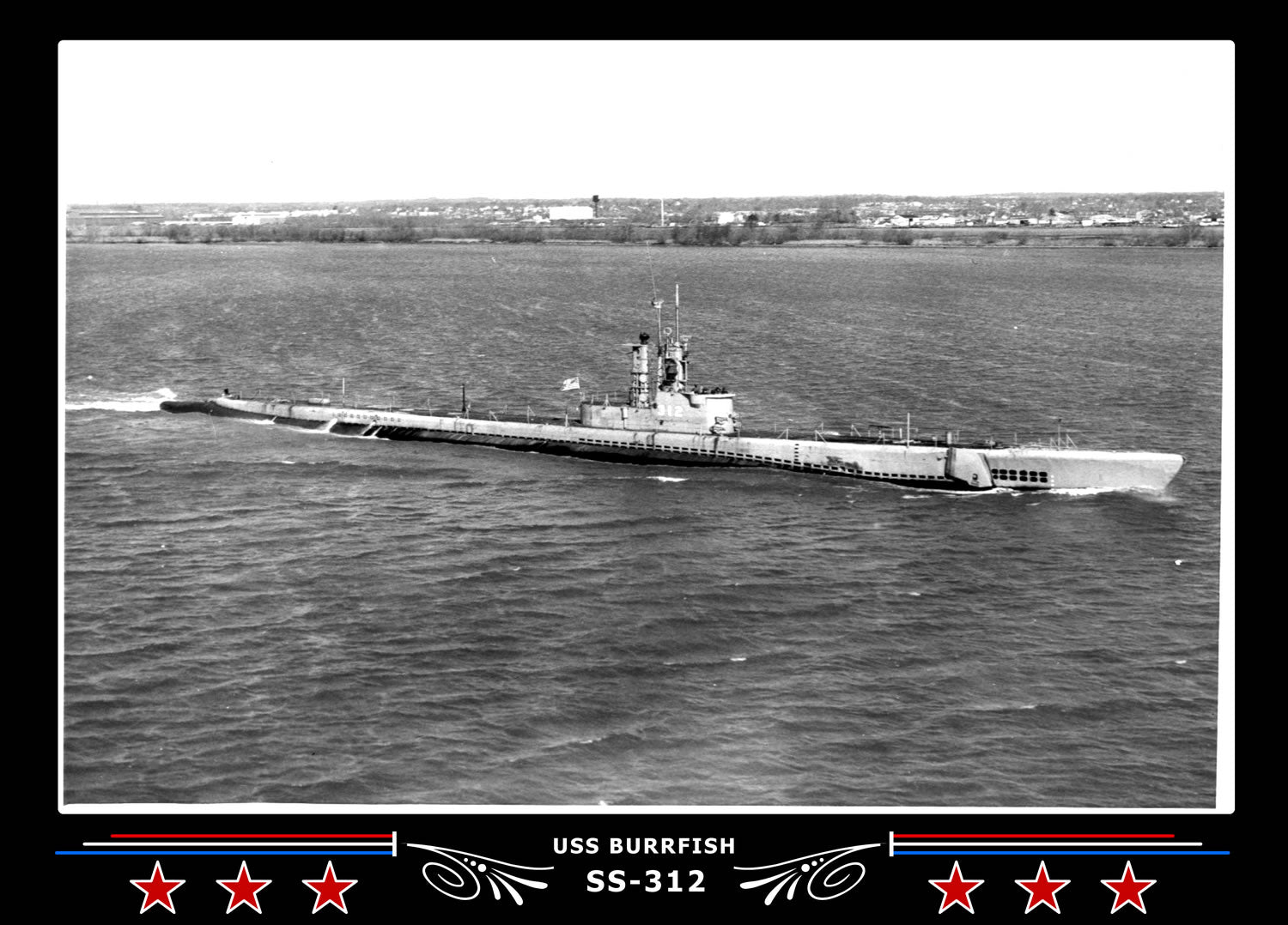 USS Burrfish SS-312 Canvas Photo Print