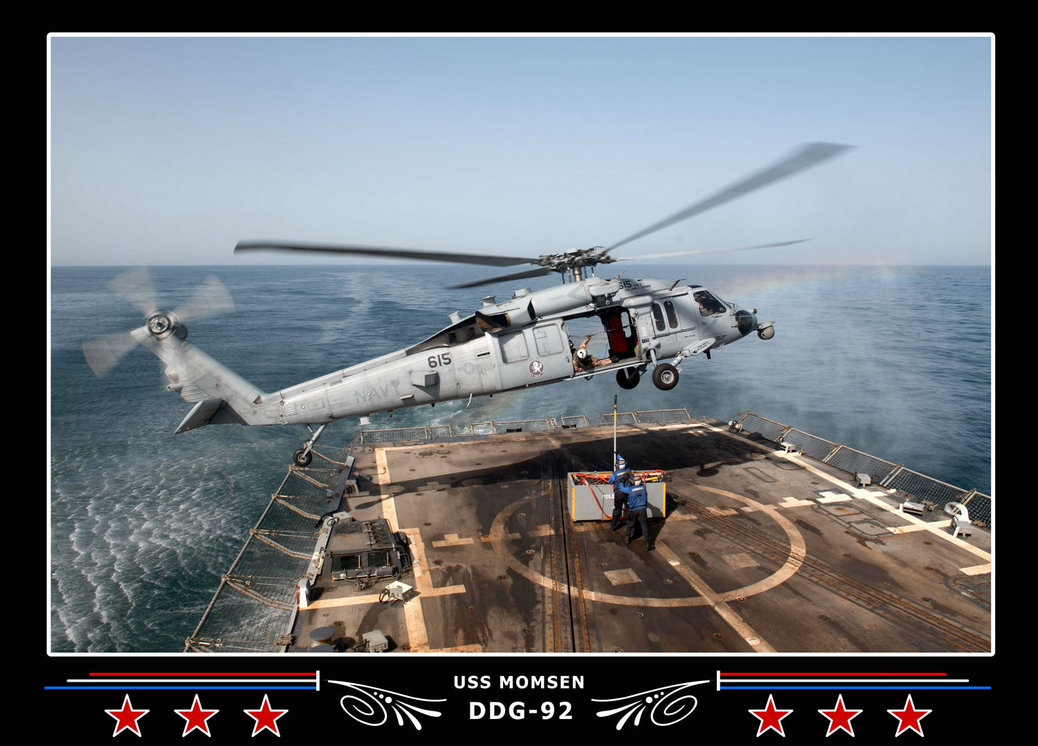 USS Momsen DDG-92 Canvas Photo Print