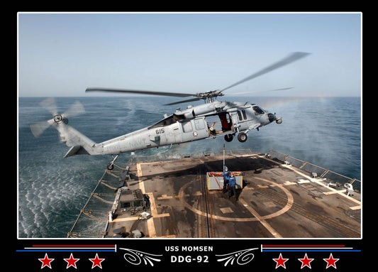 USS Momsen DDG-92 Canvas Photo Print