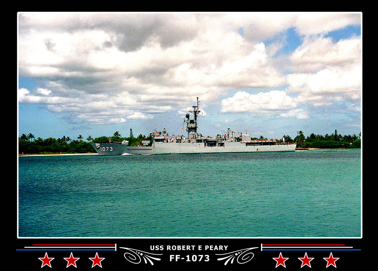 USS Robert E Peary FF-1073 Canvas Photo Print