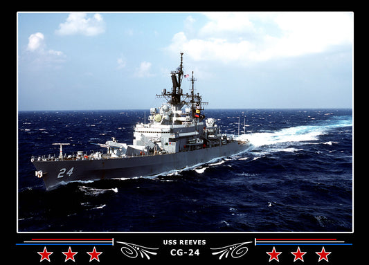 USS Reeves CG-24 Canvas Photo Print