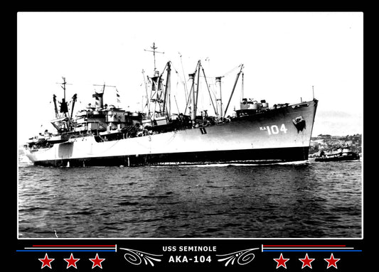 USS Seminole AKA104 Canvas Photo Print