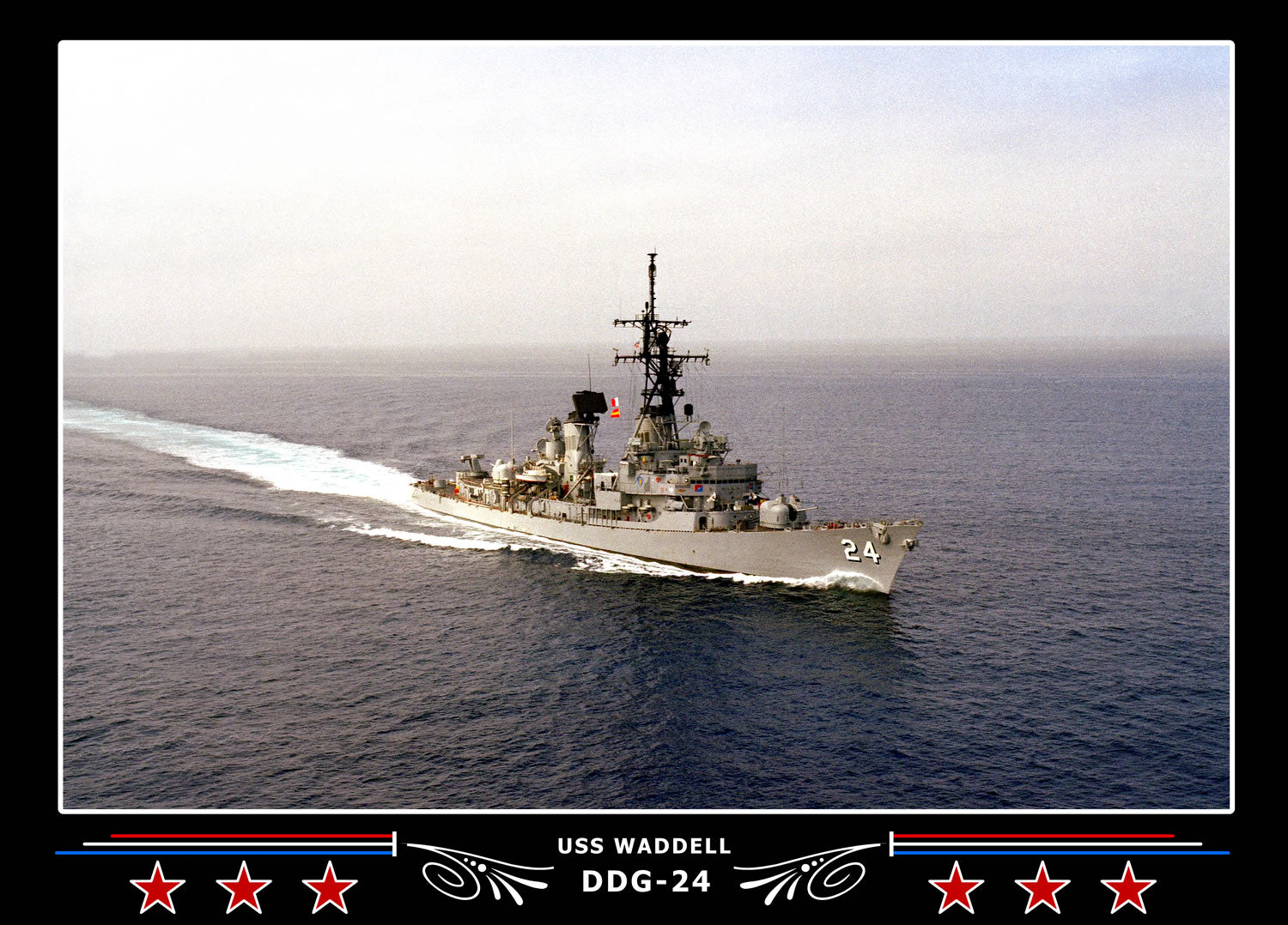 USS Waddell DDG-24 Canvas Photo Print