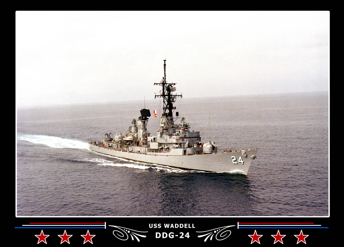 USS Waddell DDG-24 Canvas Photo Print