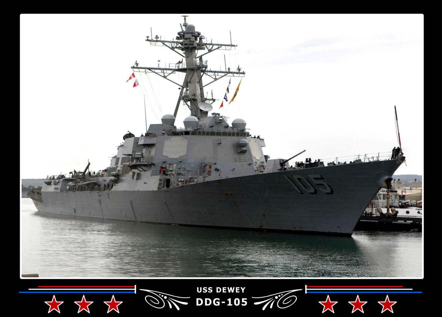 USS Dewey DDG-105 Canvas Photo Print