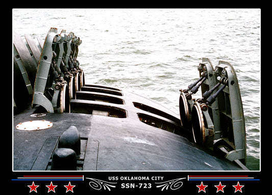 USS Oklahoma City SSN-723 Canvas Photo Print