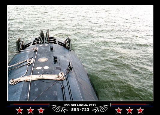 USS Oklahoma City SSN-723 Canvas Photo Print