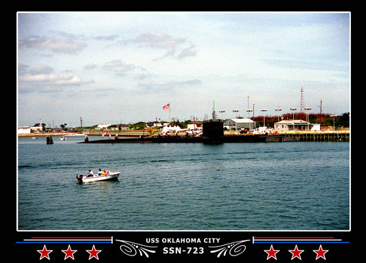 USS Oklahoma City SSN-723 Canvas Photo Print