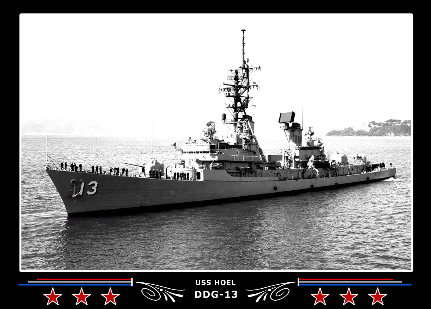 USS Hoel DDG-13 Canvas Photo Print