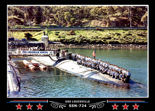USS Louisville SSN-724 Canvas Photo Print