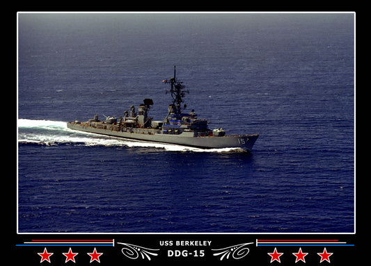 USS Berkeley DDG-15 Canvas Photo Print