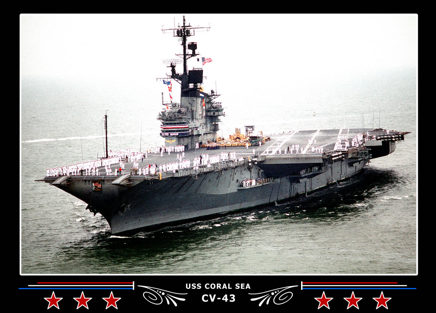 USS Coral Sea CV-43 Canvas Photo Print