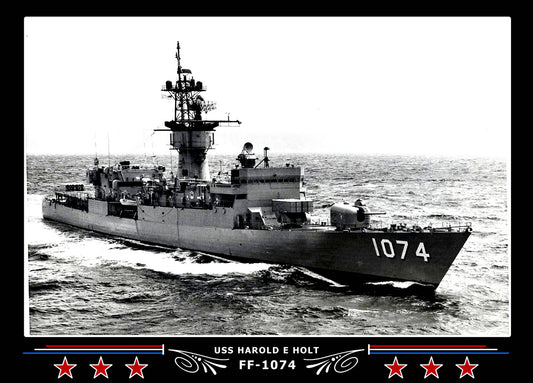USS Harold E Holt FF-1074 Canvas Photo Print