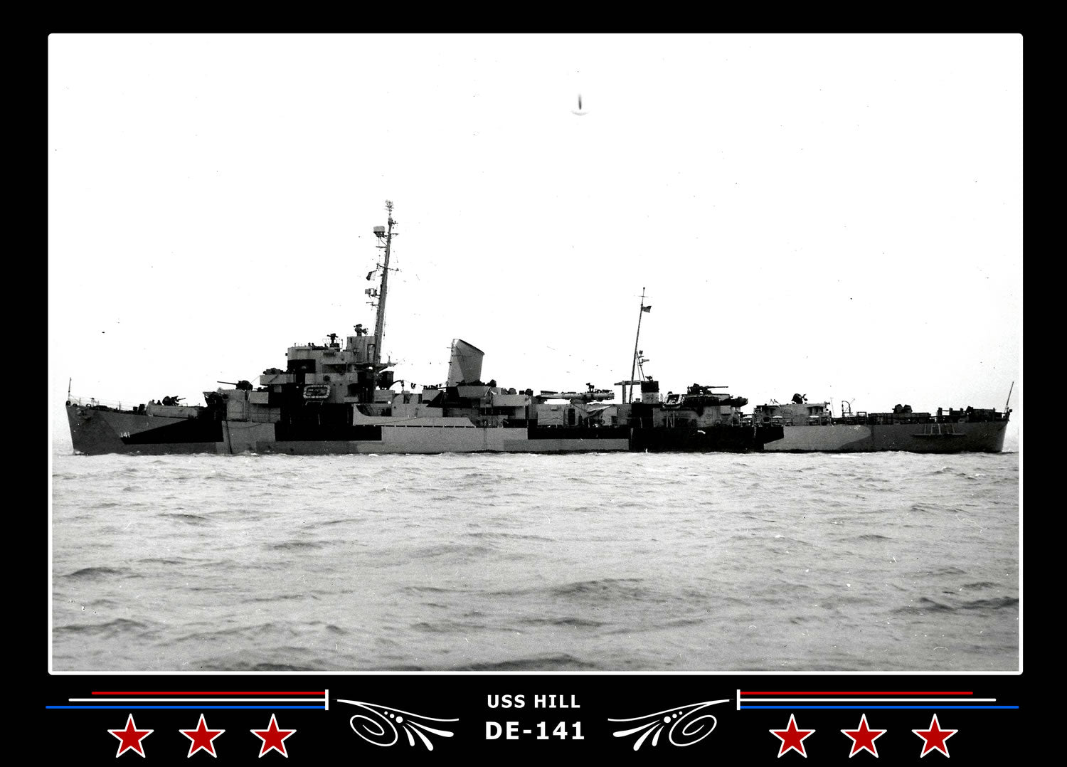 USS Hill DE-141 Canvas Photo Print