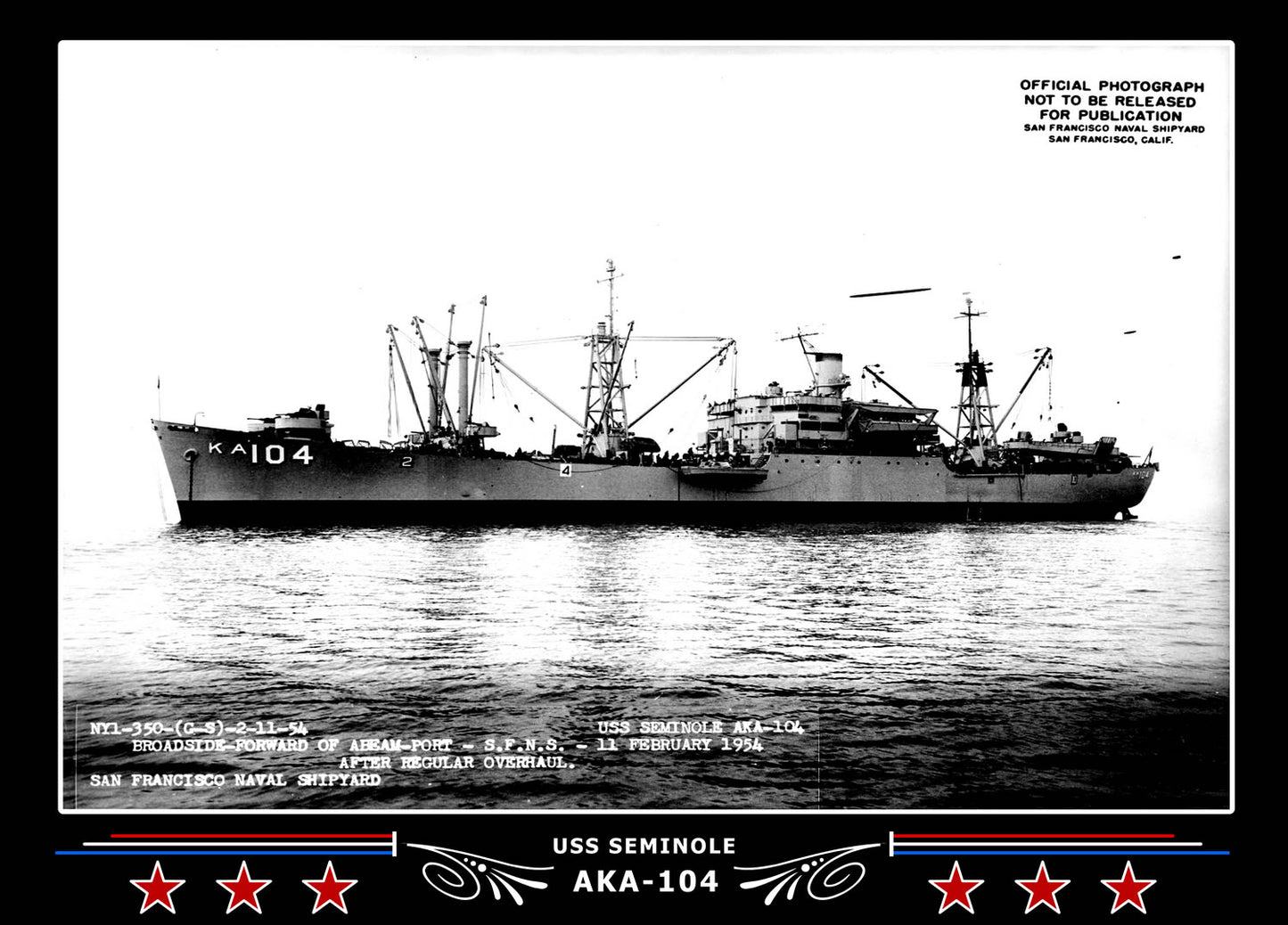 USS Seminole AKA104 Canvas Photo Print