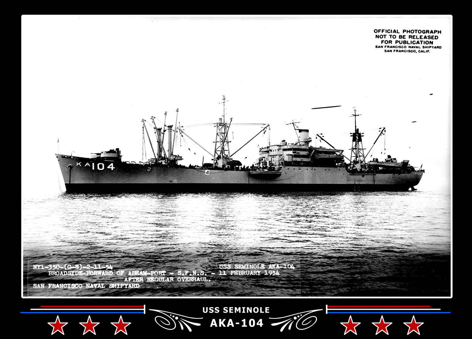 USS Seminole AKA104 Canvas Photo Print
