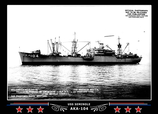 USS Seminole AKA104 Canvas Photo Print