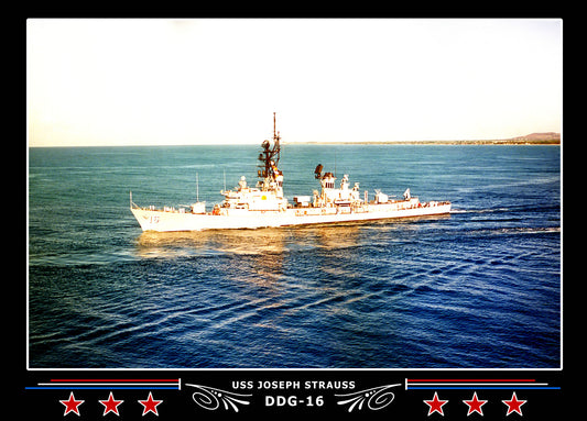 USS Joseph Strauss DDG-16 Canvas Photo Print