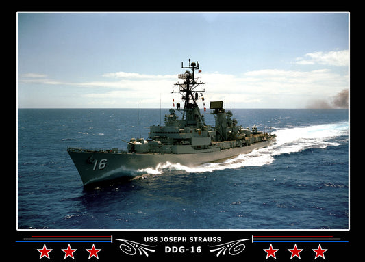 USS Joseph Strauss DDG-16 Canvas Photo Print