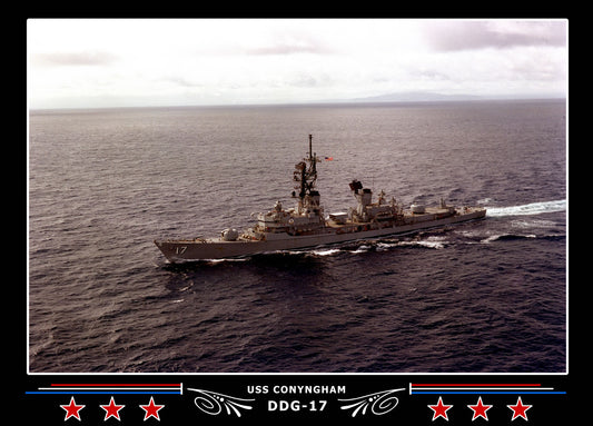 USS Conyngham DDG-17 Canvas Photo Print
