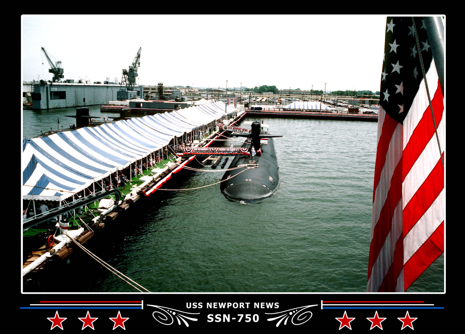 USS Newport News SSN-750 Canvas Photo Print
