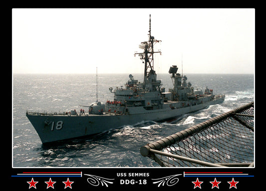 USS Semmes DDG-18 Canvas Photo Print
