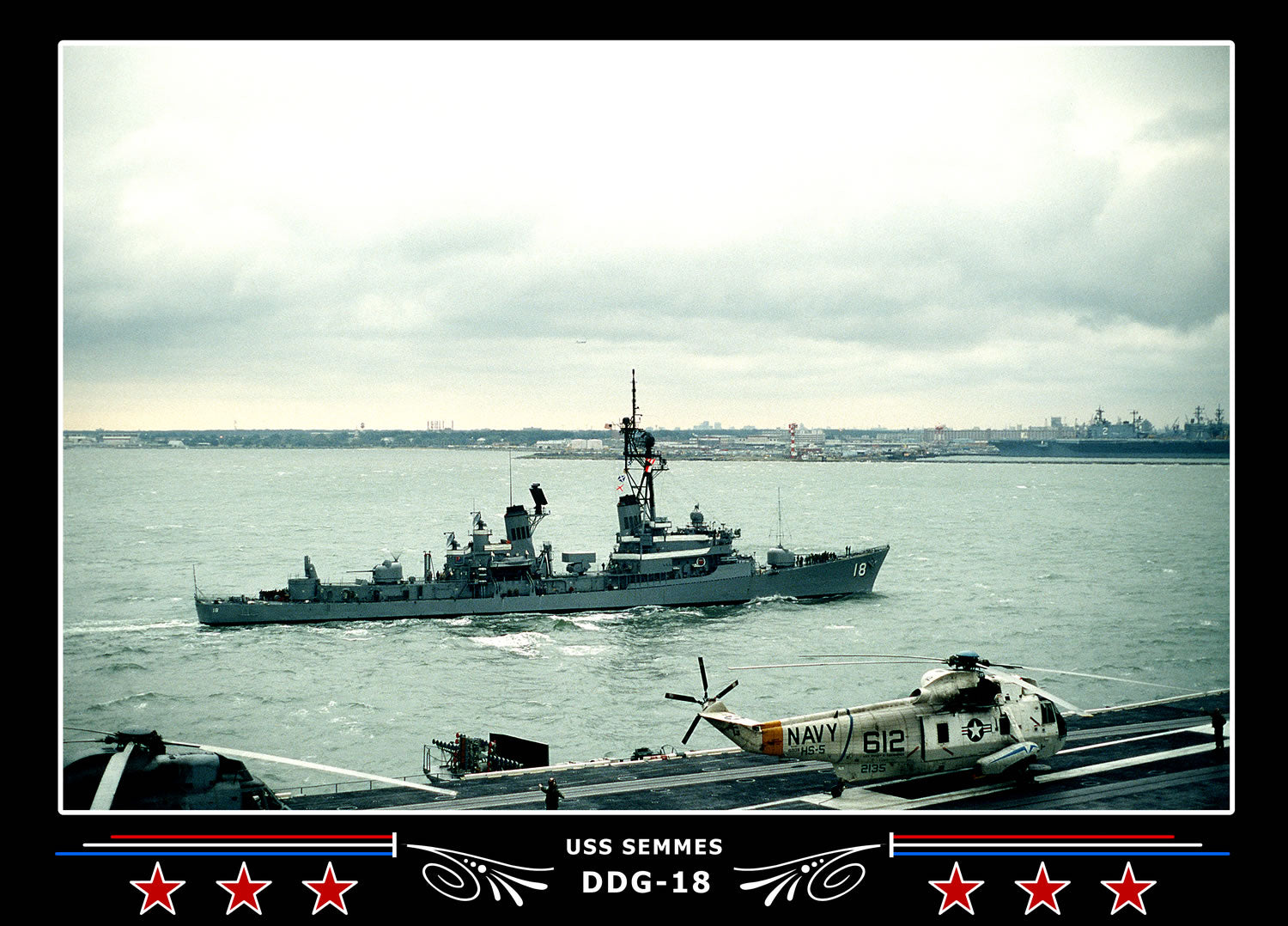 USS Semmes DDG-18 Canvas Photo Print