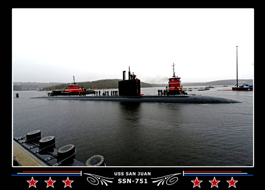 USS San Juan SSN-751 Canvas Photo Print