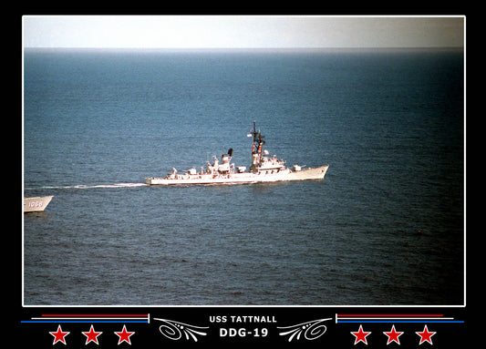 USS Tattnall DDG-19 Canvas Photo Print