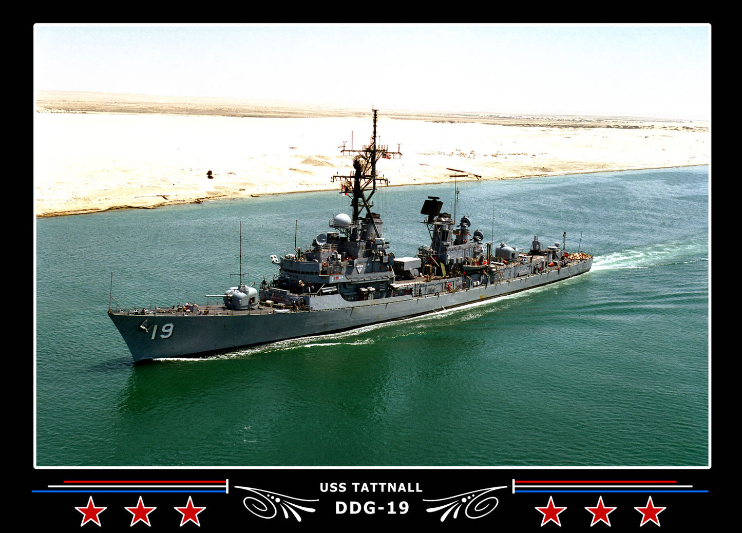 USS Tattnall DDG-19 Canvas Photo Print