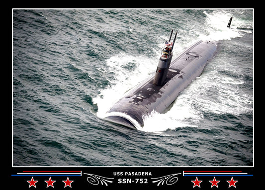 USS Pasadena SSN-752 Canvas Photo Print