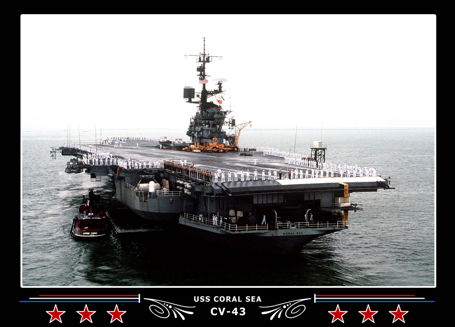 USS Coral Sea CV-43 Canvas Photo Print