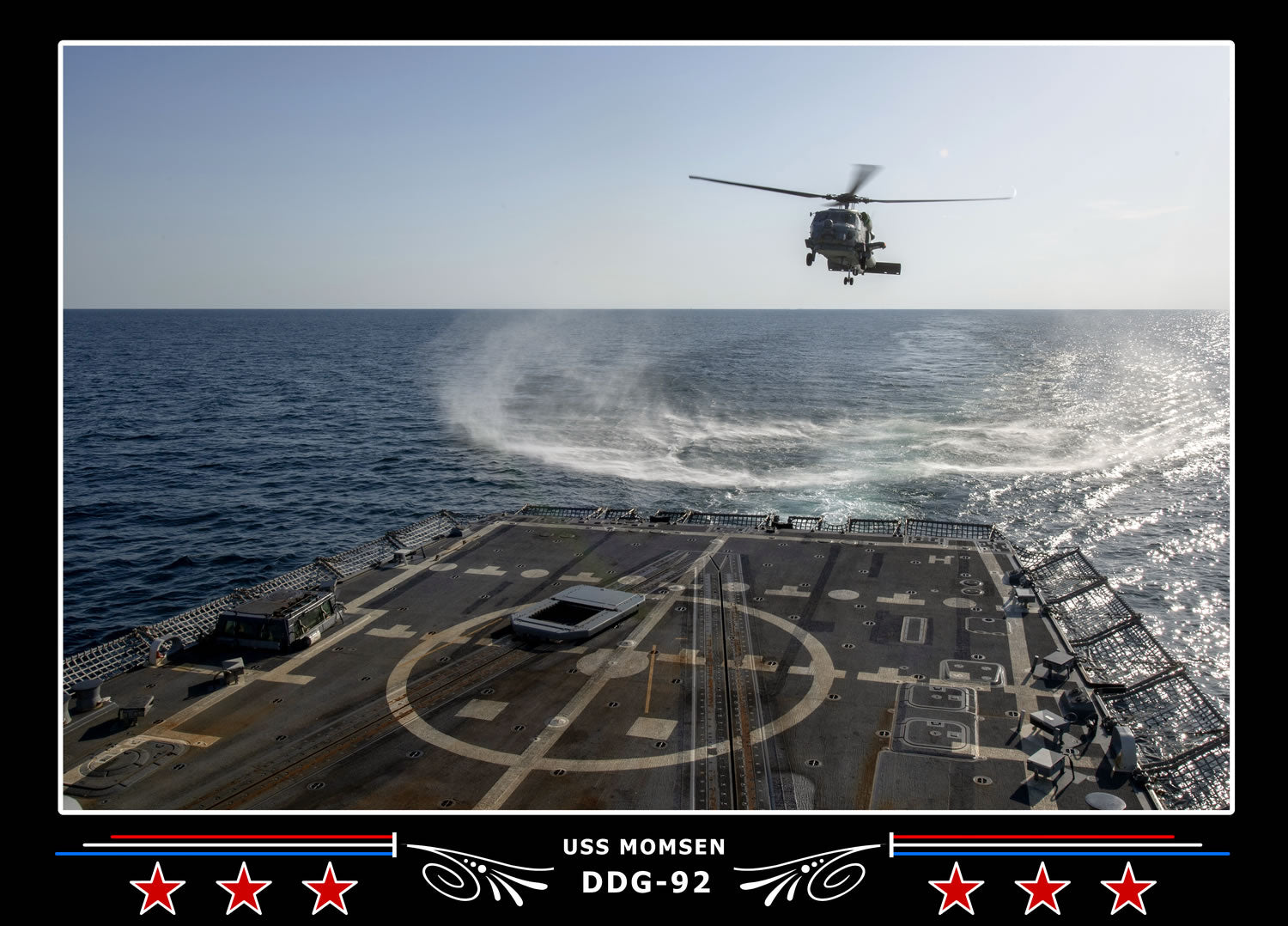 USS Momsen DDG-92 Canvas Photo Print