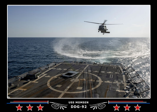 USS Momsen DDG-92 Canvas Photo Print