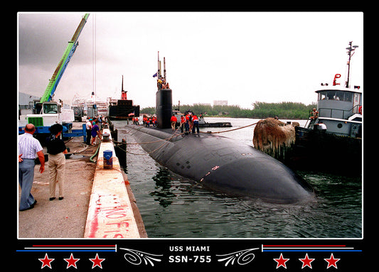USS Miami SSN-755 Canvas Photo Print