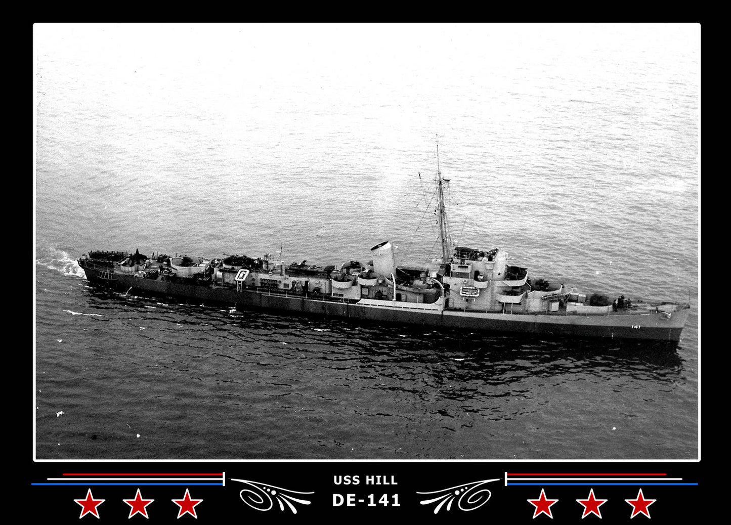 USS Hill DE-141 Canvas Photo Print
