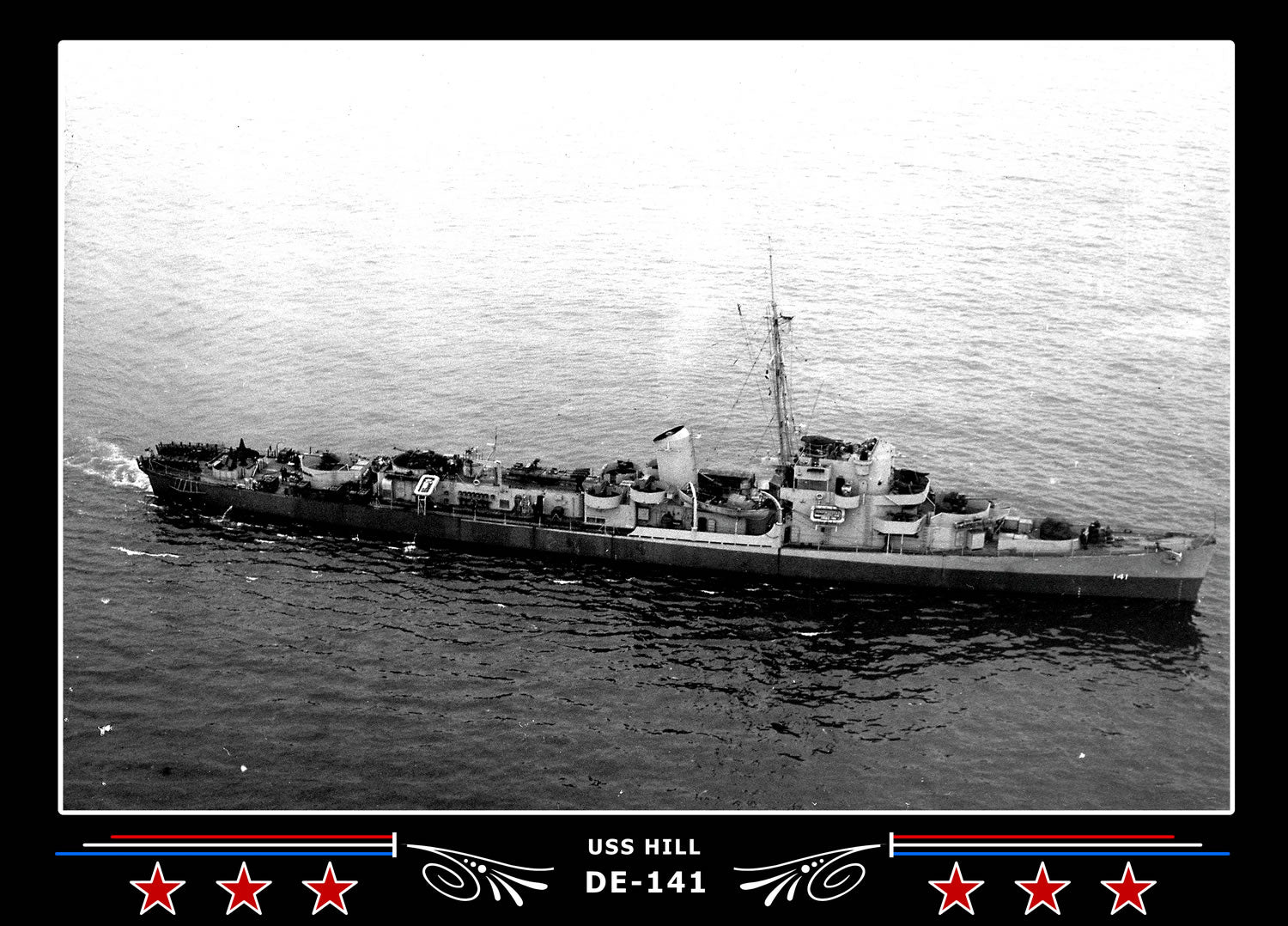USS Hill DE-141 Canvas Photo Print