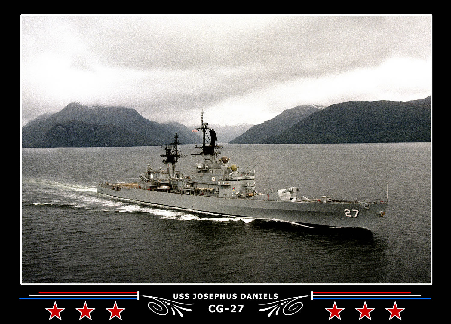 USS Josephus Daniels CG-27 Canvas Photo Print