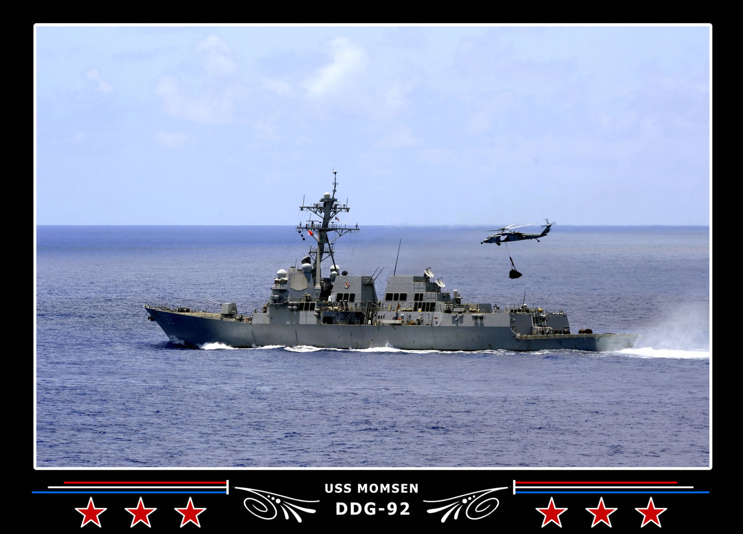 USS Momsen DDG-92 Canvas Photo Print