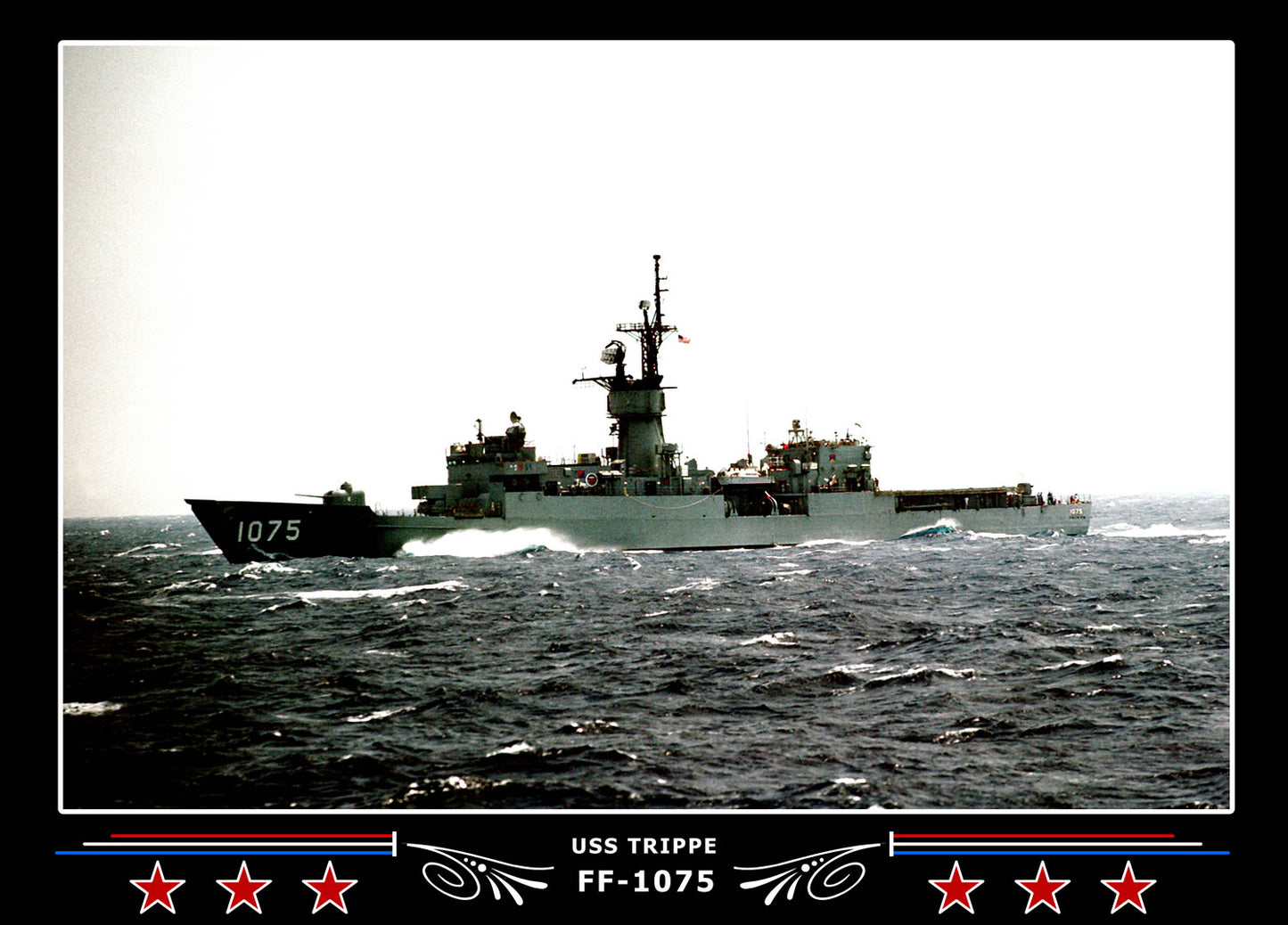USS Trippe FF-1075 Canvas Photo Print