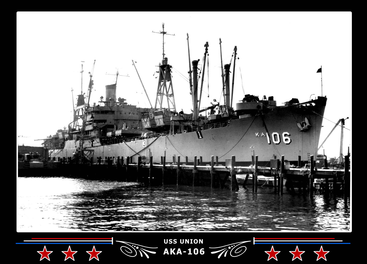 USS Union AKA106 Canvas Photo Print