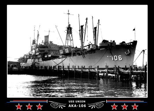 USS Union AKA106 Canvas Photo Print