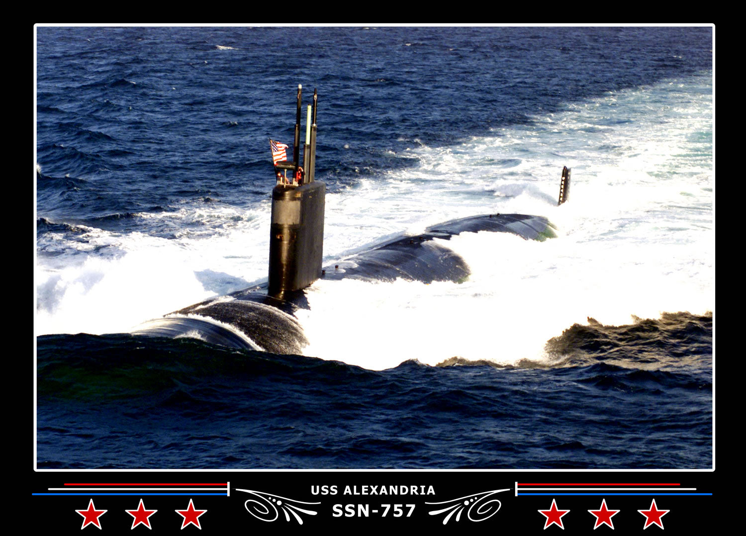 USS Alexandria SSN-757 Canvas Photo Print