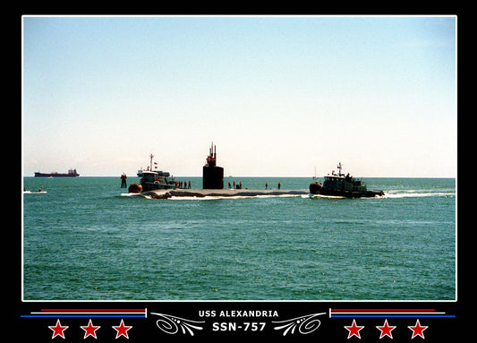 USS Alexandria SSN-757 Canvas Photo Print