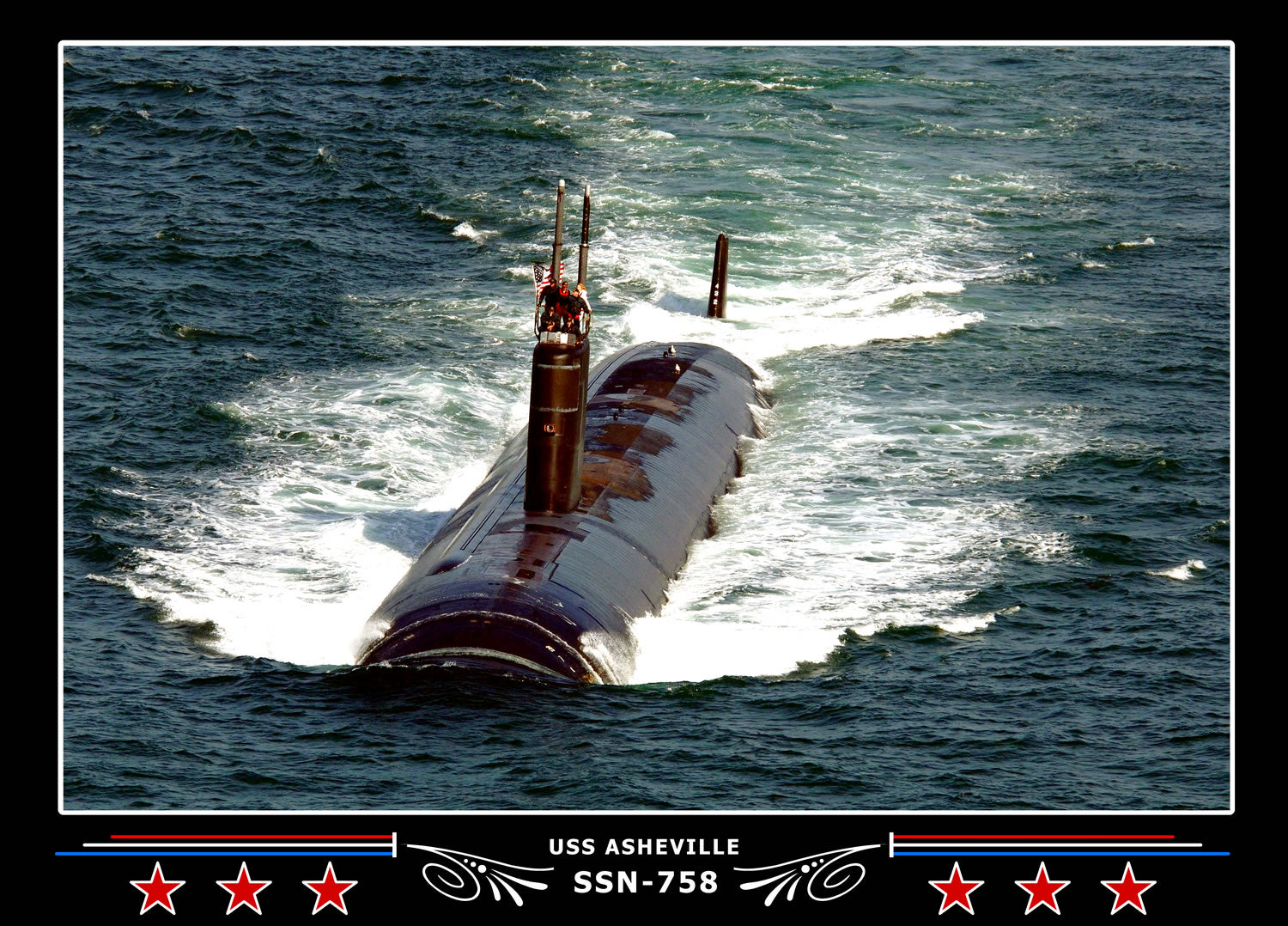 USS Asheville SSN-758 Canvas Photo Print