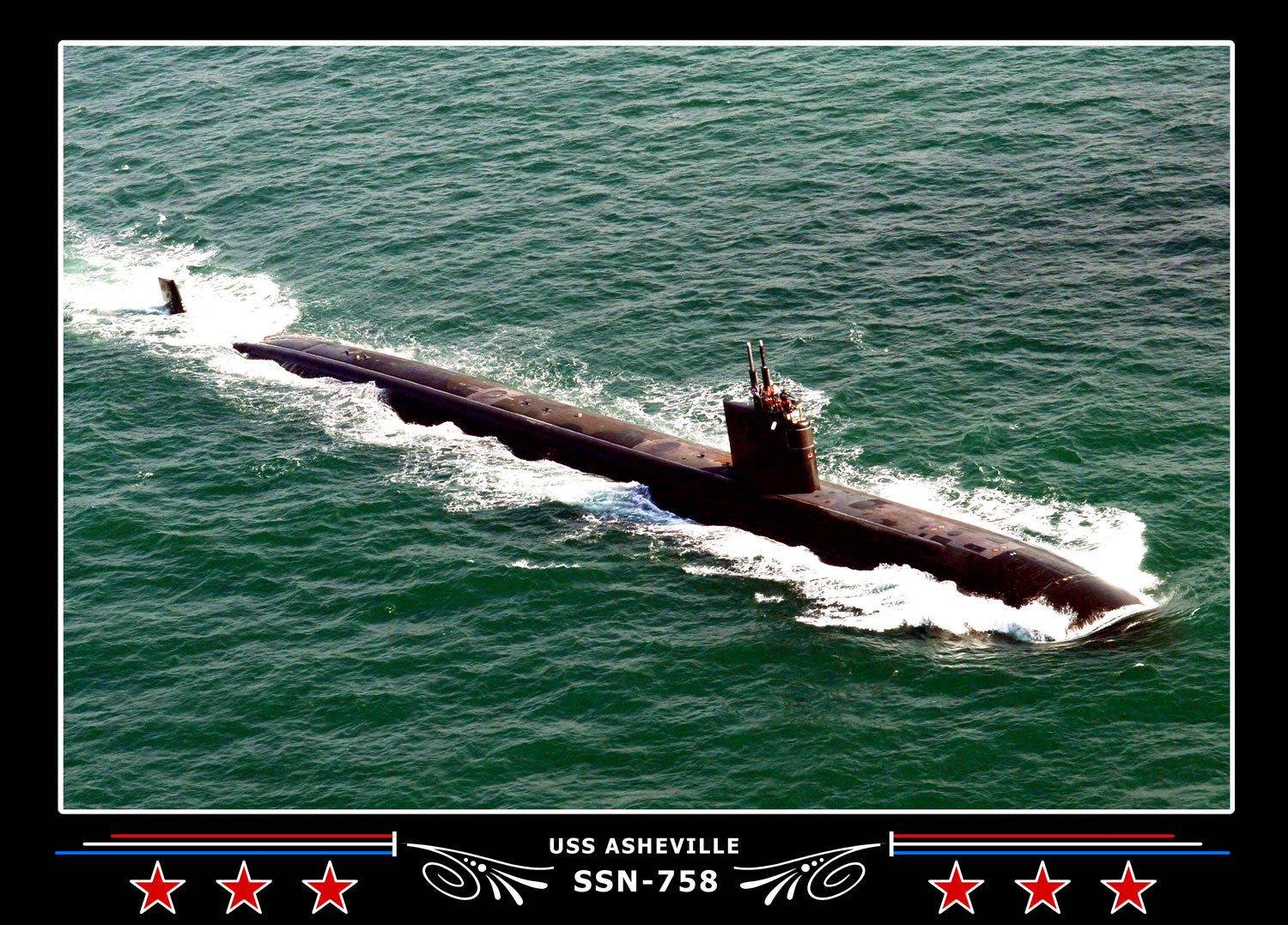 USS Asheville SSN-758 Canvas Photo Print