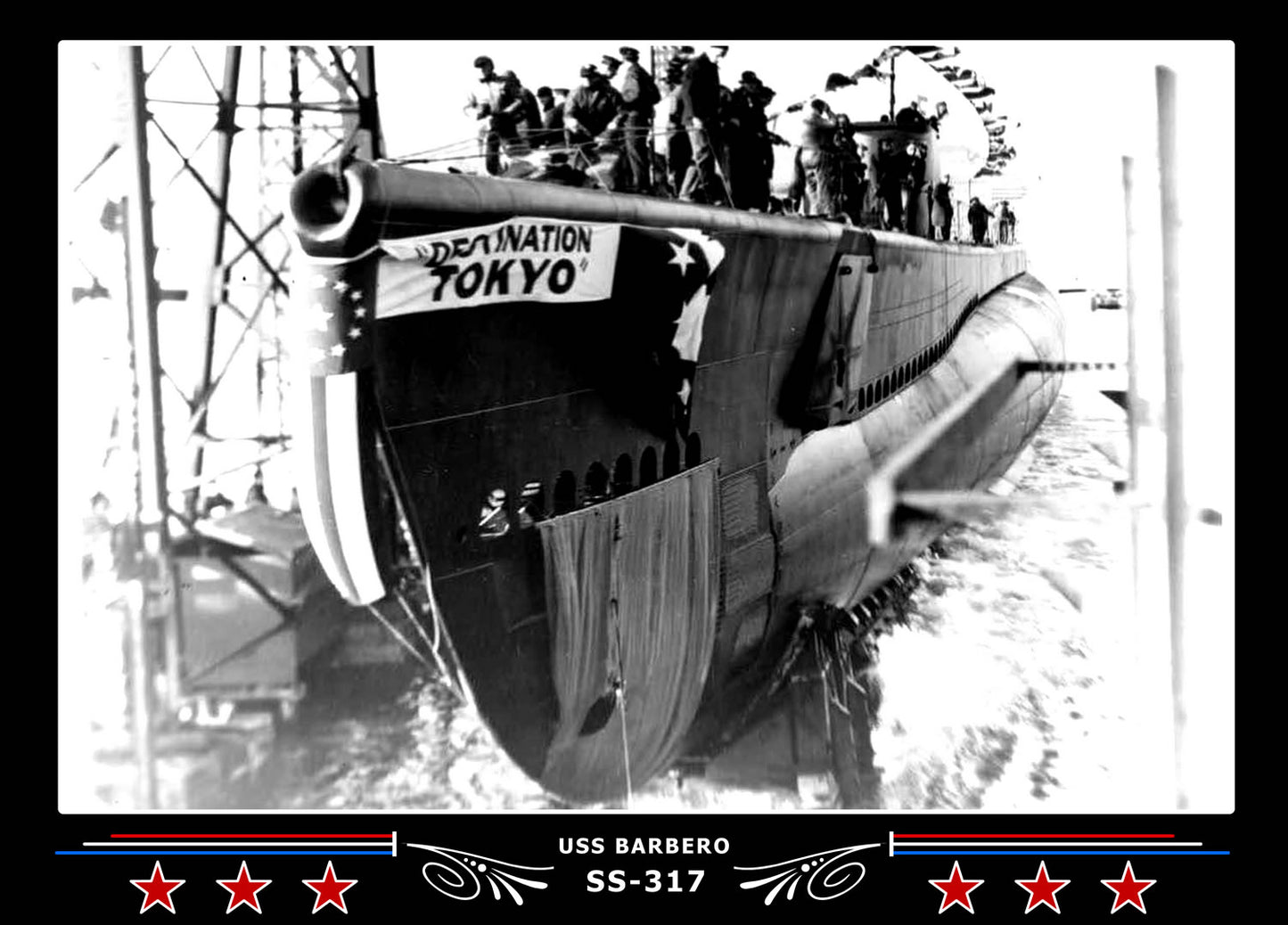 USS Barbero SS-317 Canvas Photo Print
